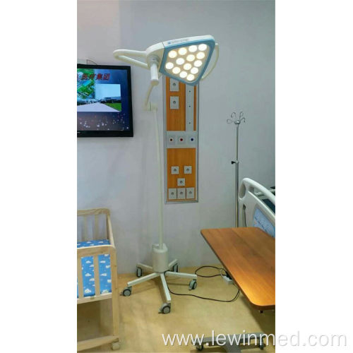 Mobile medical examination lamp with battery